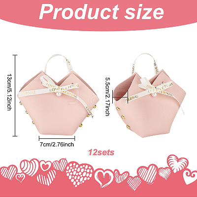 PU Leather Candy Gift Handbags ABAG-WH0032-60B-1