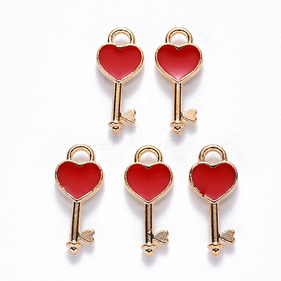 Alloy Enamel Pendants X-ENAM-S121-057C-1