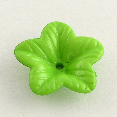 Opaque Acrylic Flower Bead Caps SACR-Q099-M53-1