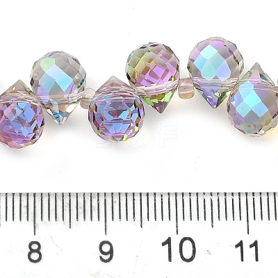 Electroplate Glass Beads Strands EGLA-D030-17K-1