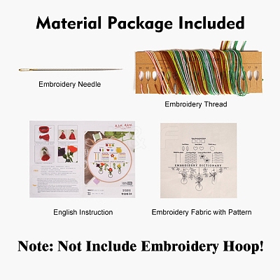 DIY Embroidery Kit DIY-P077-153-1