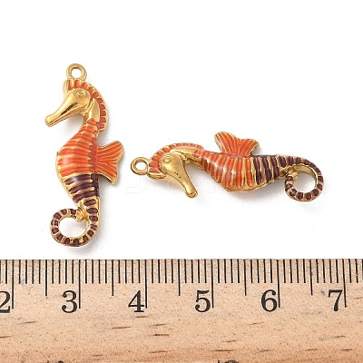 304 Stainless Steel Enamel Pendants STAS-I351-22G-08-1