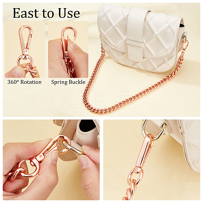 1Pc Aluminum Curb Chain Bag Straps FIND-PH0006-17-1