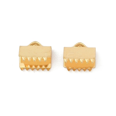304 Stainless Steel Ribbon Crimp Ends STAS-E471-05I-G-1