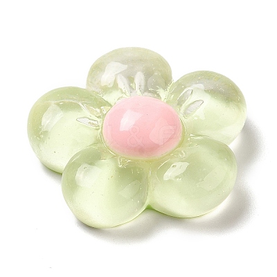 Translucent Resin Cabochons RESI-C034-04-1