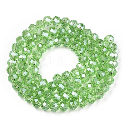 Electroplate Glass Beads Strands EGLA-A034-T1mm-A15-1