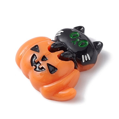 Halloween Opaque Resin Cabochons CRES-B010-01A-10-1