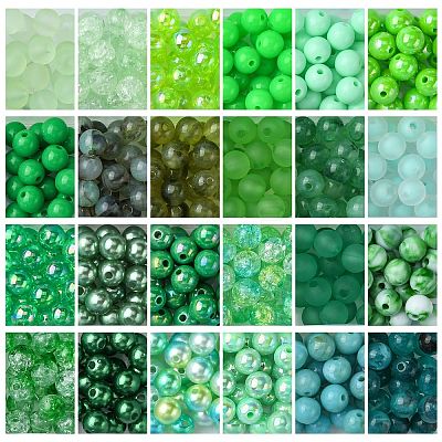 DIY Green Series Necklace & Bracelet Making Kits DIY-CJ0001-77-1