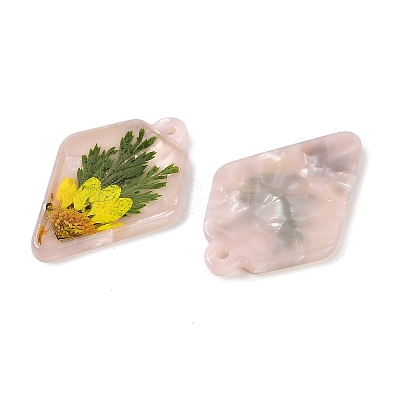 Epoxy Resin Pendants RESI-S09-01P-RS-1