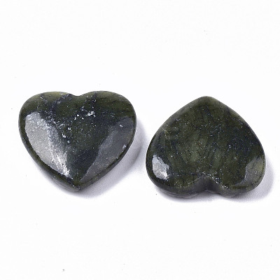 Natural Chinese Southern Jade Heart Love Stone G-S364-065-1
