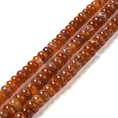 Natural Fire Crackle Agate Beads Strands G-G0004-A01-B-1