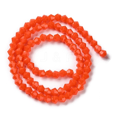 Opaque Solid Color Imitation Jade Glass Beads Strands EGLA-A039-P4mm-D03-1