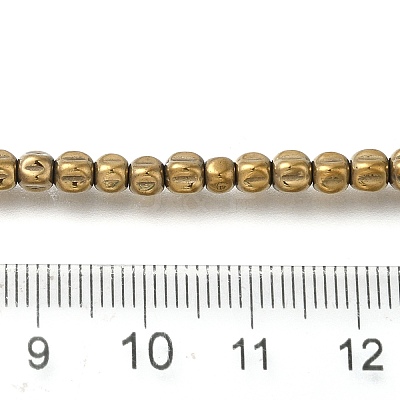 Electroplated Synthetic Non-magnetic Hematite Beads Strands G-C154-A01-01A-1