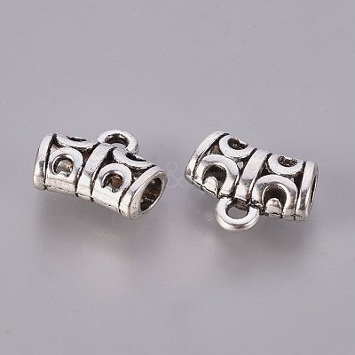 Tibetan Style Alloy Hangers TIBEP-QA785-AS-LF-1