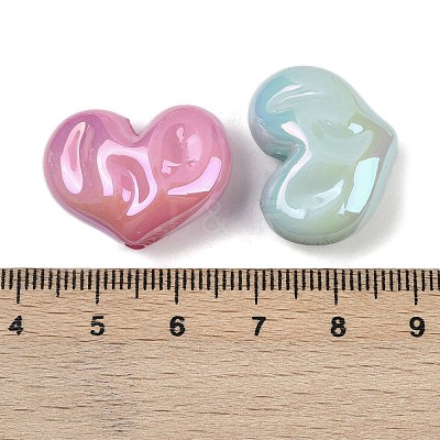 UV Plating Opaque Acrylic Beads MACR-L007-03A-1