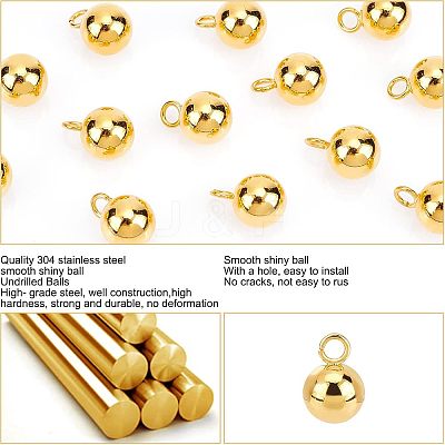 20Pcs 304 Stainless Steel Pendants STAS-UN0028-83-1