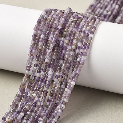 Faceted Natural Amethyst Beads Strands LS-G-RM241221-O4-1