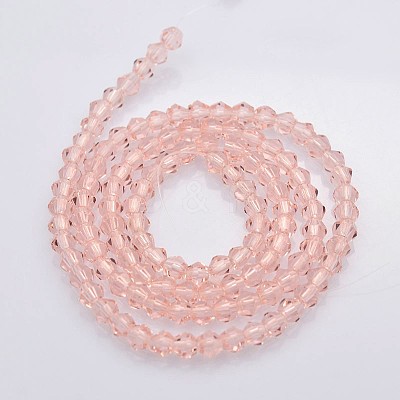 Bicone Glass Beads Strands X-EGLA-P016-4mm-10-1