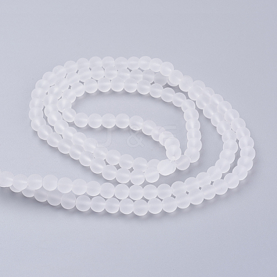 Baking Paint Transparent Glass Bead Strands X-GLAA-S031-6mm-13-1