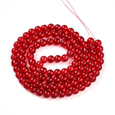 Baking Paint Transparent Glass Beads X1-DGLA-N006-8mm-10-1