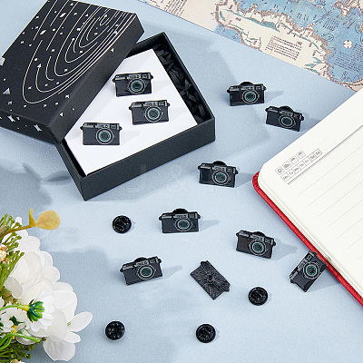20Pcs Camara Enamel Pins JEWB-FH0002-92-1