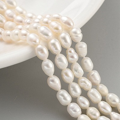 Natural Cultured Freshwater Pearl Beads Strands PEAR-P062-06D-1