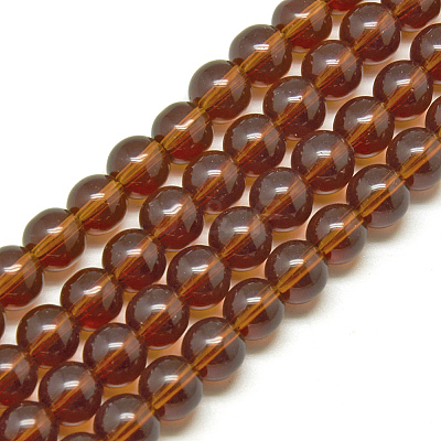 Glass Beads Strands X-GR4mm65Y-1
