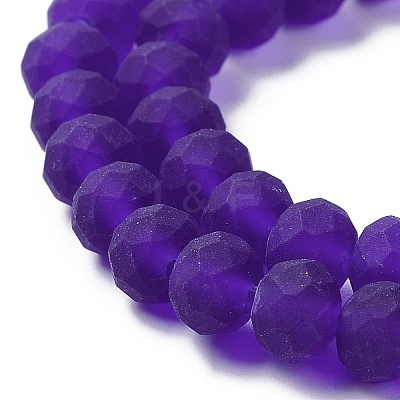 Transparent Glass Beads Strands X-EGLA-A034-T10mm-MD06-1