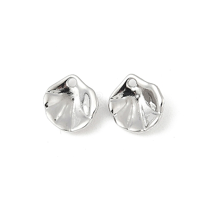 Brass Lotus Leaf Charms KK-V015-19P-1