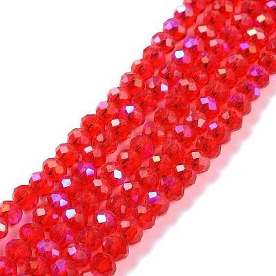 Electroplate Glass Beads Strands EGLA-A034-T3mm-L09-1