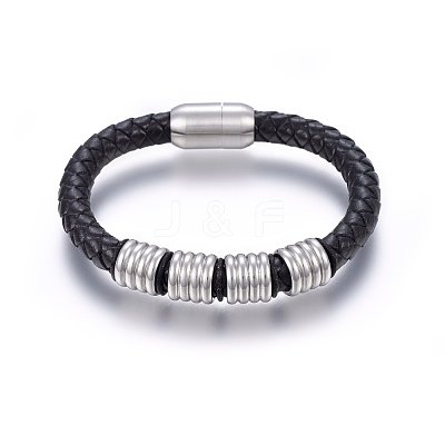 Leather Cord Bracelets BJEW-G603-07P-1