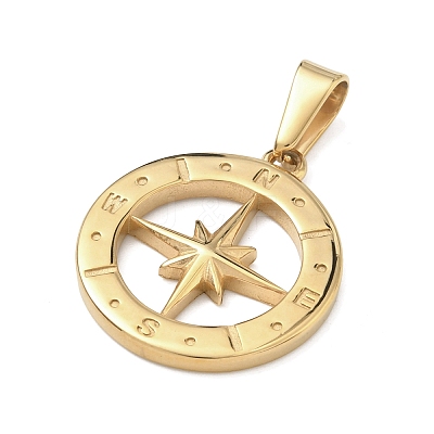 304 Stainless Steel Pendants STAS-A140-01A-G-1