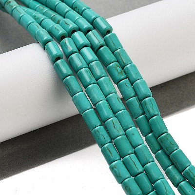 Synthetic Turquoise Beads Strands TURQ-G120-4x6mm-13-1