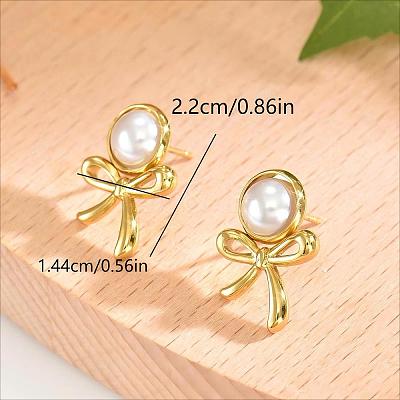 201 Stainless Steel Stud Earrings for Women OY9464-1-1
