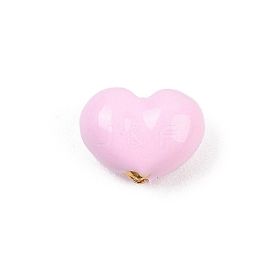 Brass Enamel Beads KK-G541-01A-1