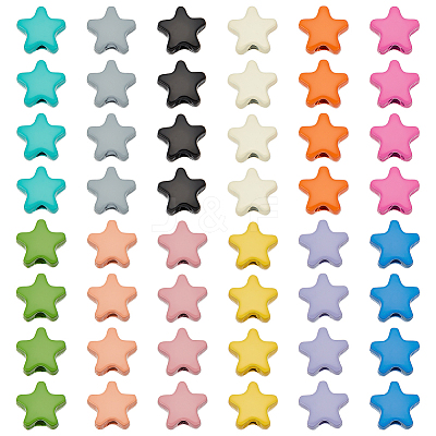 48Pcs 12 Colors Alloy Beads FIND-PH0020-03-1
