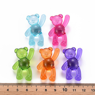 Transparent Acrylic Beads X-MACR-S373-01B-1