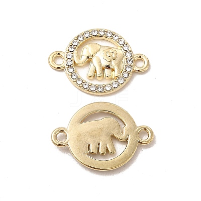 Alloy Crystal Rhinestone Connector Charms ALRI-M019-01G-1
