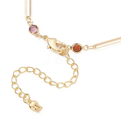 Brass Oval Link Chains Bracelets for Women BJEW-JB12970-1