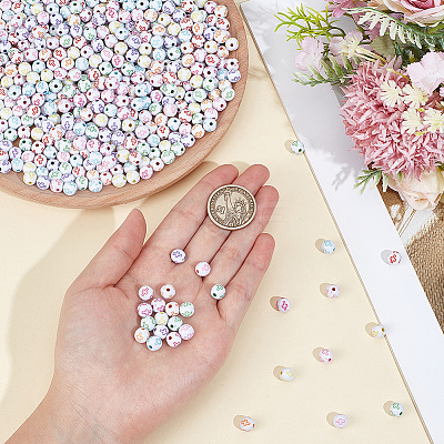 600Pcs Craft Acrylic Beads SACR-PA0001-34-1