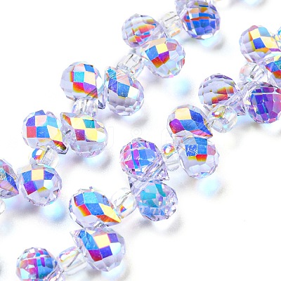 Electroplate Glass Beads Strands EGLA-P052-01A-AB01-1