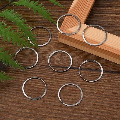 Tarnish Resistant 201 Stainless Steel Linking Rings STAS-F192-001P-03-1