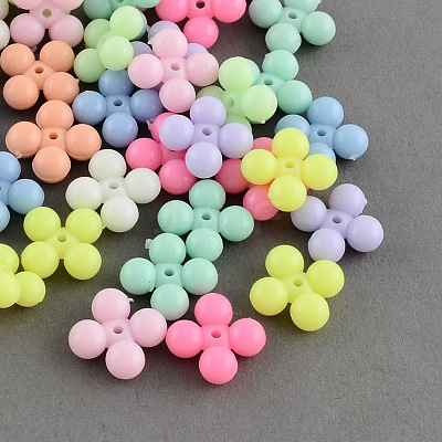 Opaque Acrylic Beads SACR-R839-M-1
