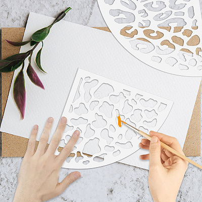 Acrylic Tie Dye Stencils Reusable Art Painting Template DIY-WH0429-002-1