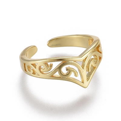 Adjustable Brass Toe Rings RJEW-EE0002-10G-1