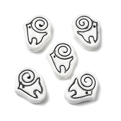 Handmade Porcelain Beads PORC-Z004-01F-1