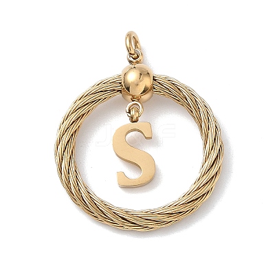 304 Stainless Steel Pendants STAS-D154-01S-G-1