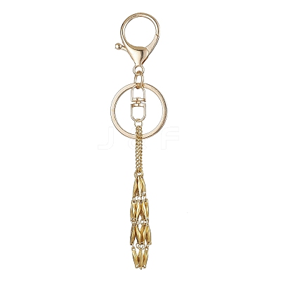 04 Stainless Steel Braided Macrame Pouch Empty Stone Holder for Keychain KEYC-JKC00530-01-1