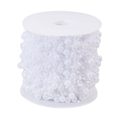 Acrylic Pearl Ball Chains AJEW-WH0766-47A-1
