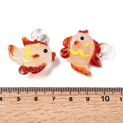 Handmade Lampwork Pendants LAMP-B035-01B-08-1